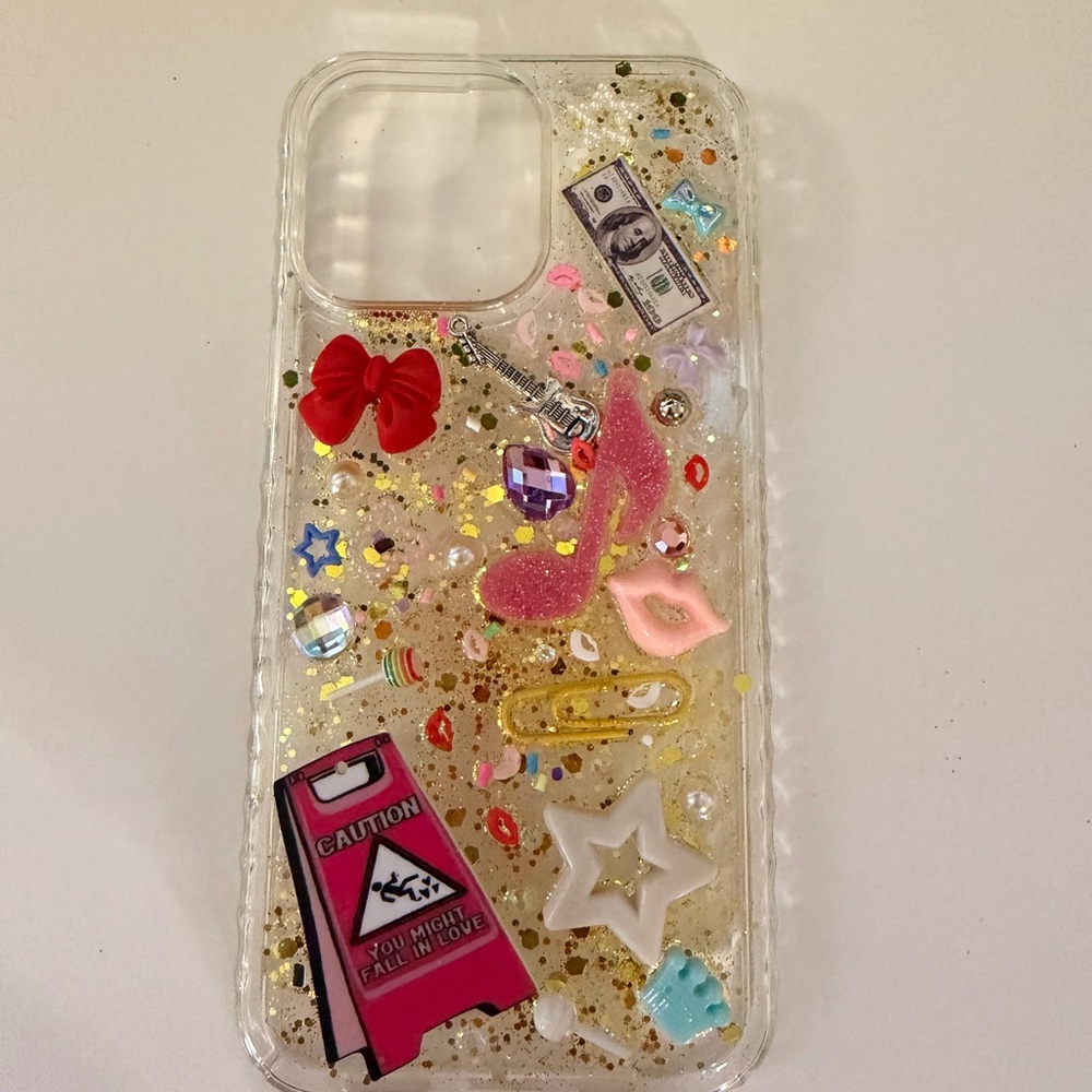 Decorative Glitter Phone Case IPhone 16 pro max